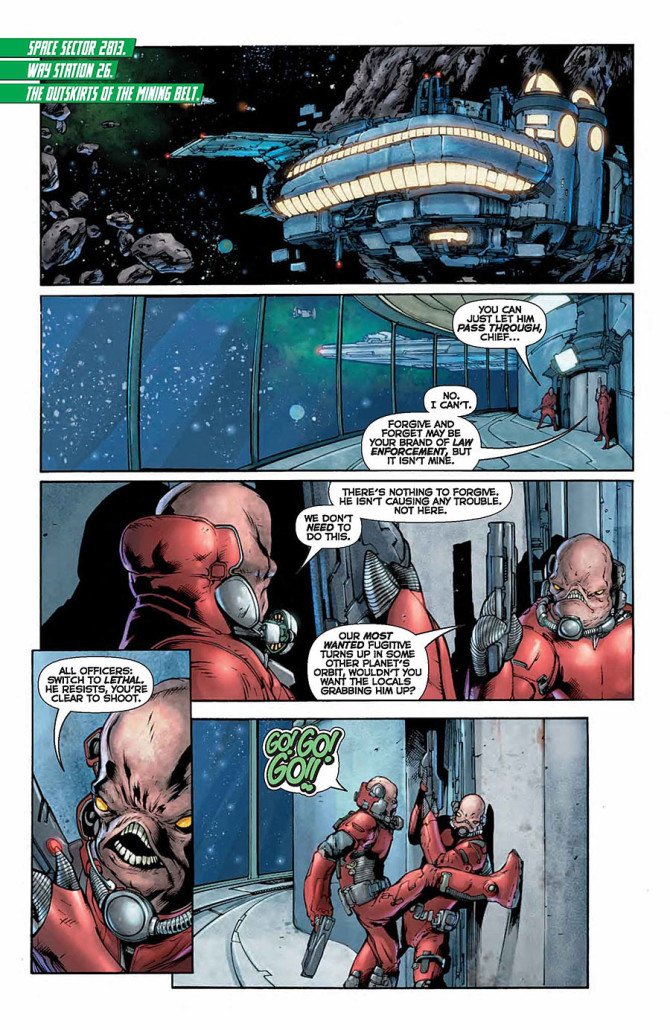 Green Lantern June Sneak Peak page 1.