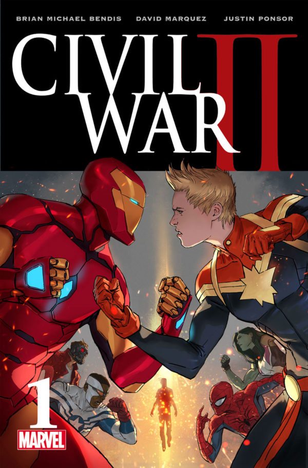 Marvel Civil War II #1 cover by Marko Djurdjevic. Marvel's Civil War II Reading Order Checklist.