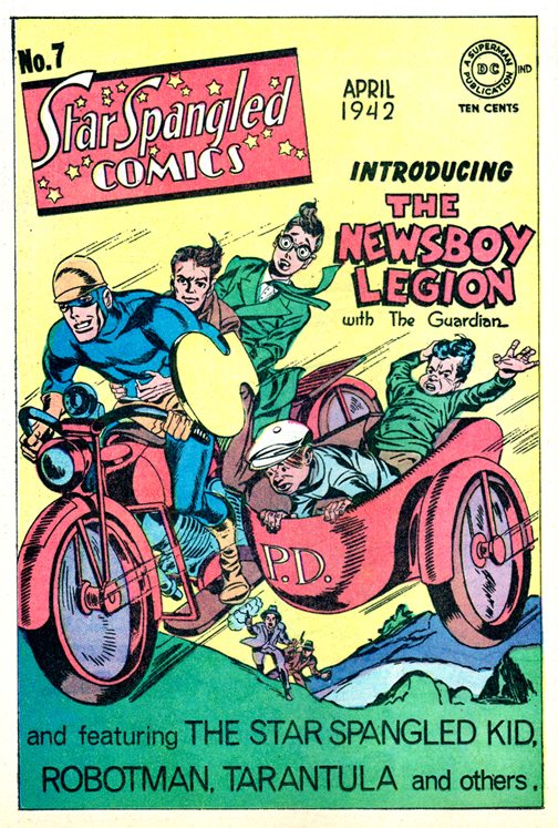 Star sSpangled Comics #7 cover by Jack Kirby.