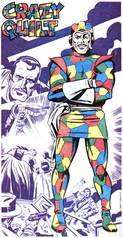 Crazy Quilt pin-up by Jack Kirby.
