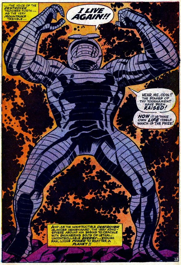 Panel from Thor Annual #2 by Jack Kirby.