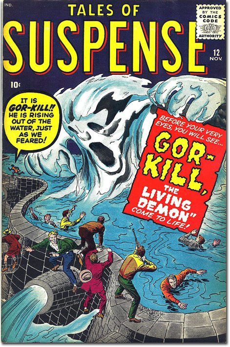 Tales of Suspense #12 cover by Jack Kirby.