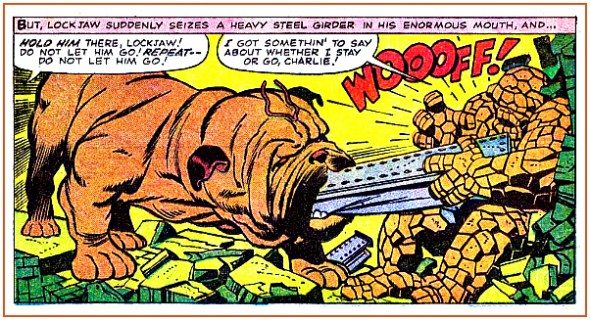 Lockjaw by Jack Kirby.