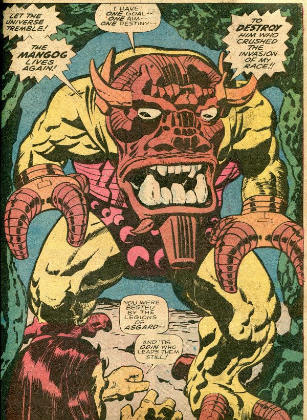 Page from Thor #154 by Jack Kirby.