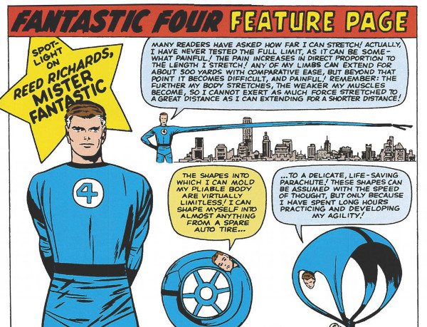 Mister Fantastic Spotlight from Fantastic Four #16 by Jack Kirby.