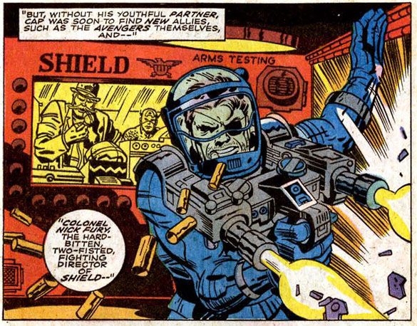 Art from Captain America #112 by Jack Kirby.