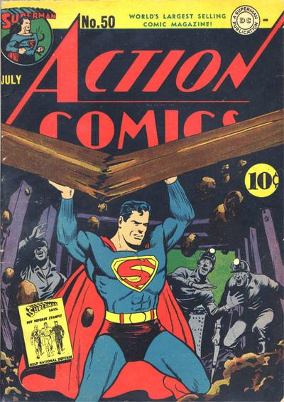 Best Superman Comic Book Covers - Part 1 - 1938-1947